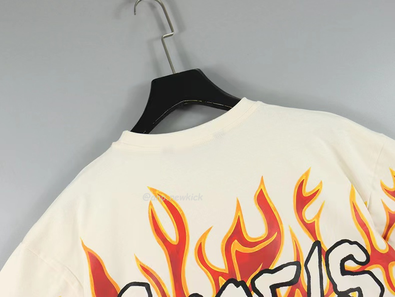 Palm Angels Graffiti Flame T Shirt Shorts Black White (22) - newkick.vip